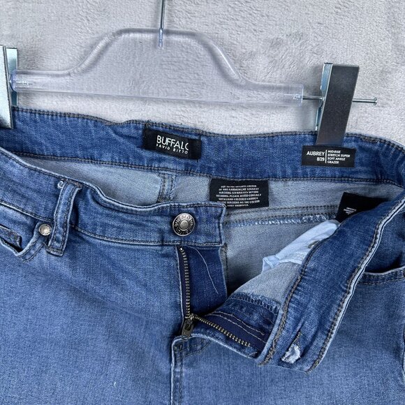 Buffalo David Bitton Ankle Grazer Jeans Stretch Super Soft Women's Blue SZ 8/29 - Picture 4 of 10